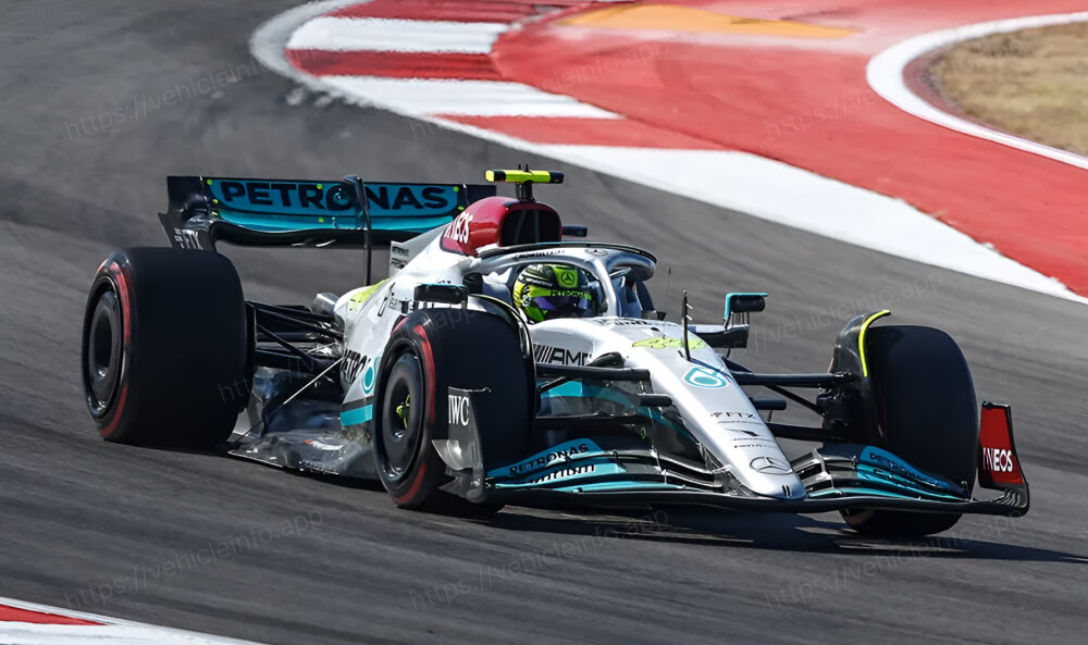 F1 cars corner faster due to their light weight and high downforce.